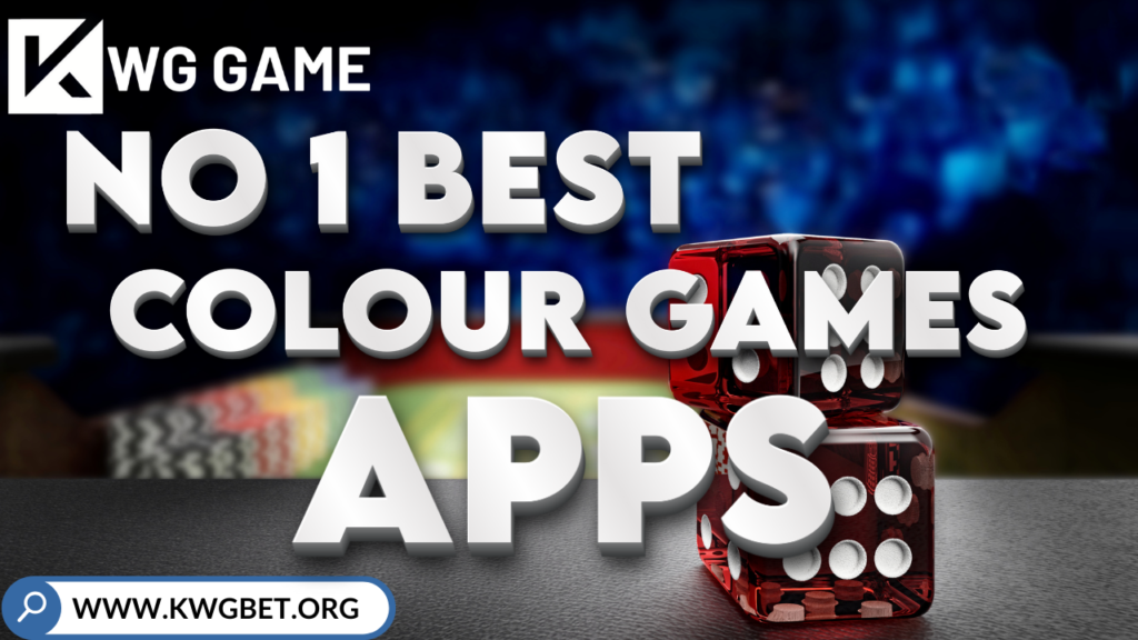 KWG Game logo with neon signs and text promoting the best color games apps.